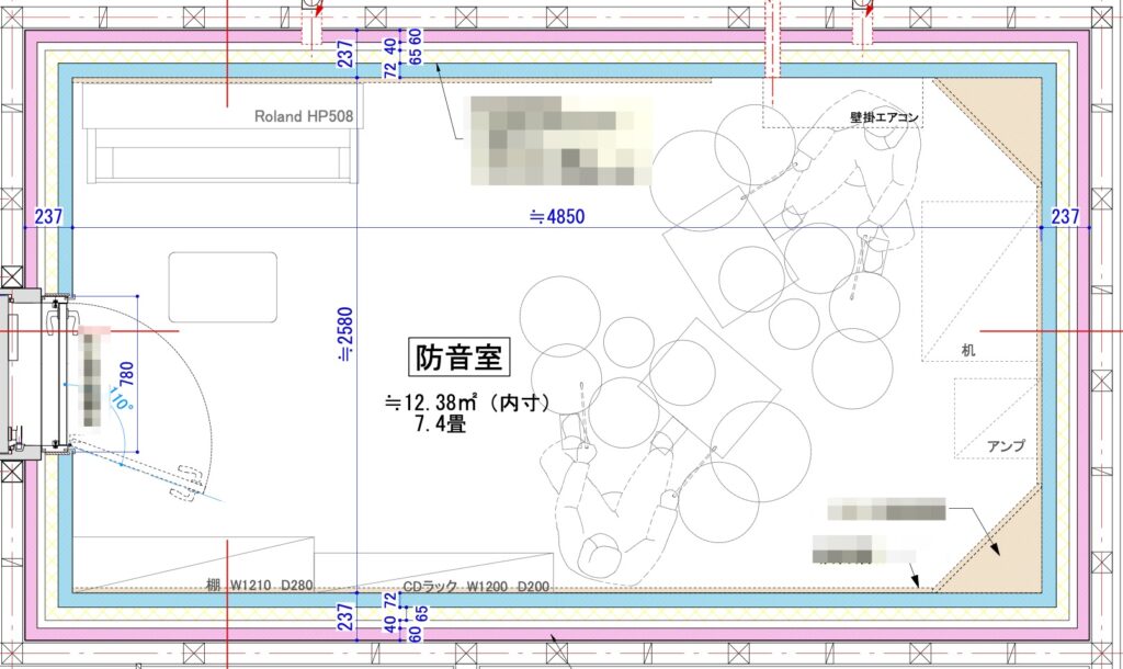 広さ・金額・防音性能すべて要望通りの環境スペースへ依頼を決定